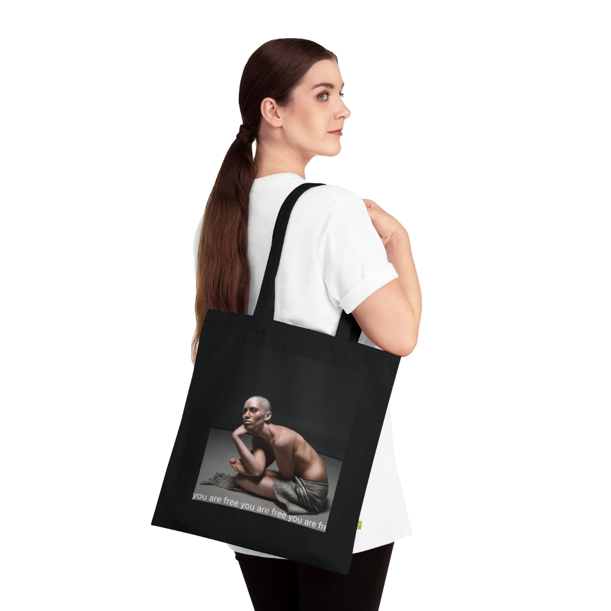Life is art and we are free to live it- I love life — Organic Cotton Tote Bag