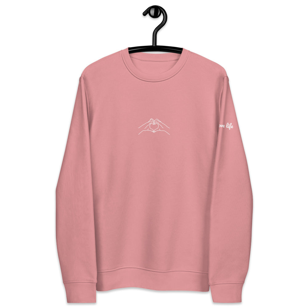 I LOVE LIFE - Unisex eco sweatshirt