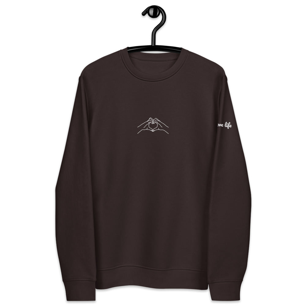 I LOVE LIFE - Unisex eco sweatshirt