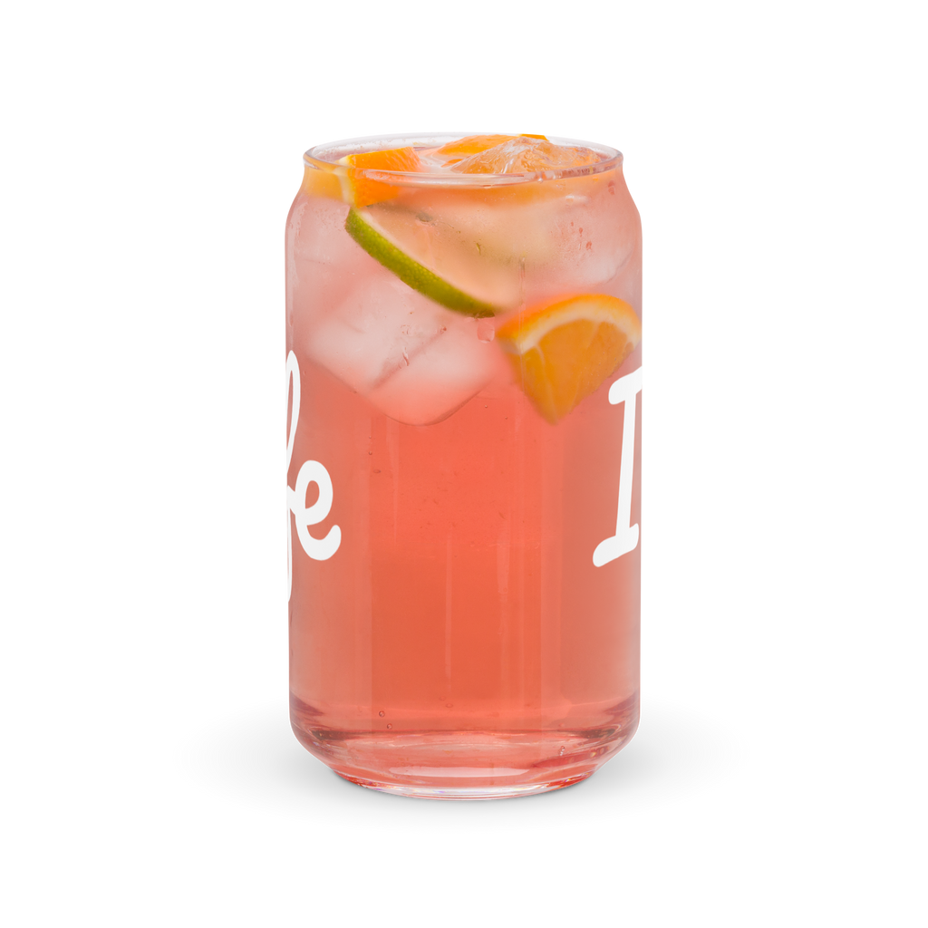 Can-shaped glass