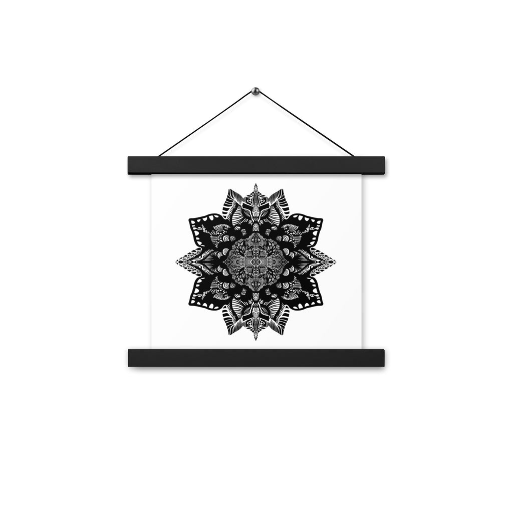 Poster with hangers