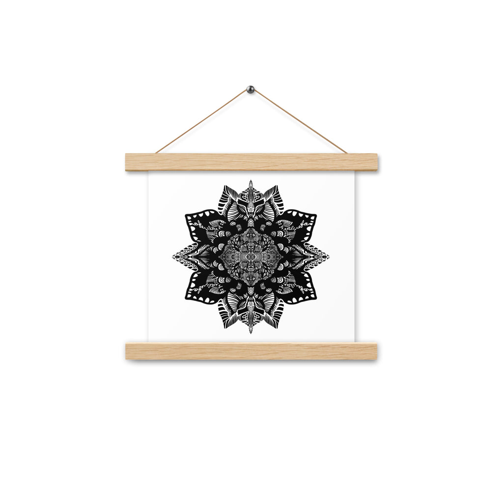 Poster with hangers