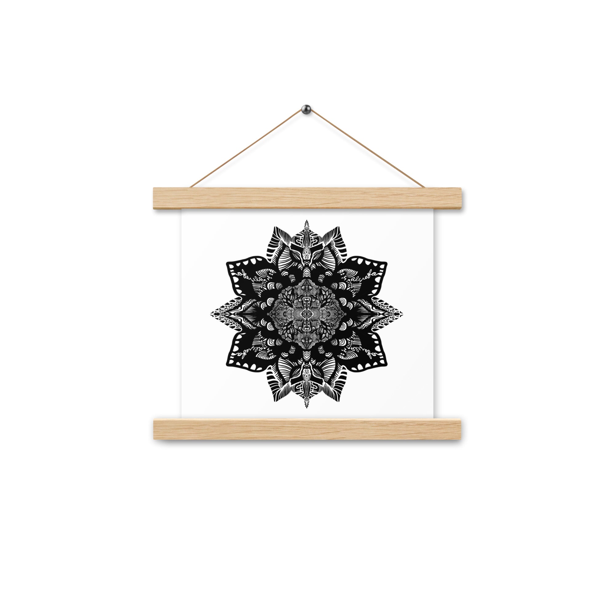 Poster with hangers