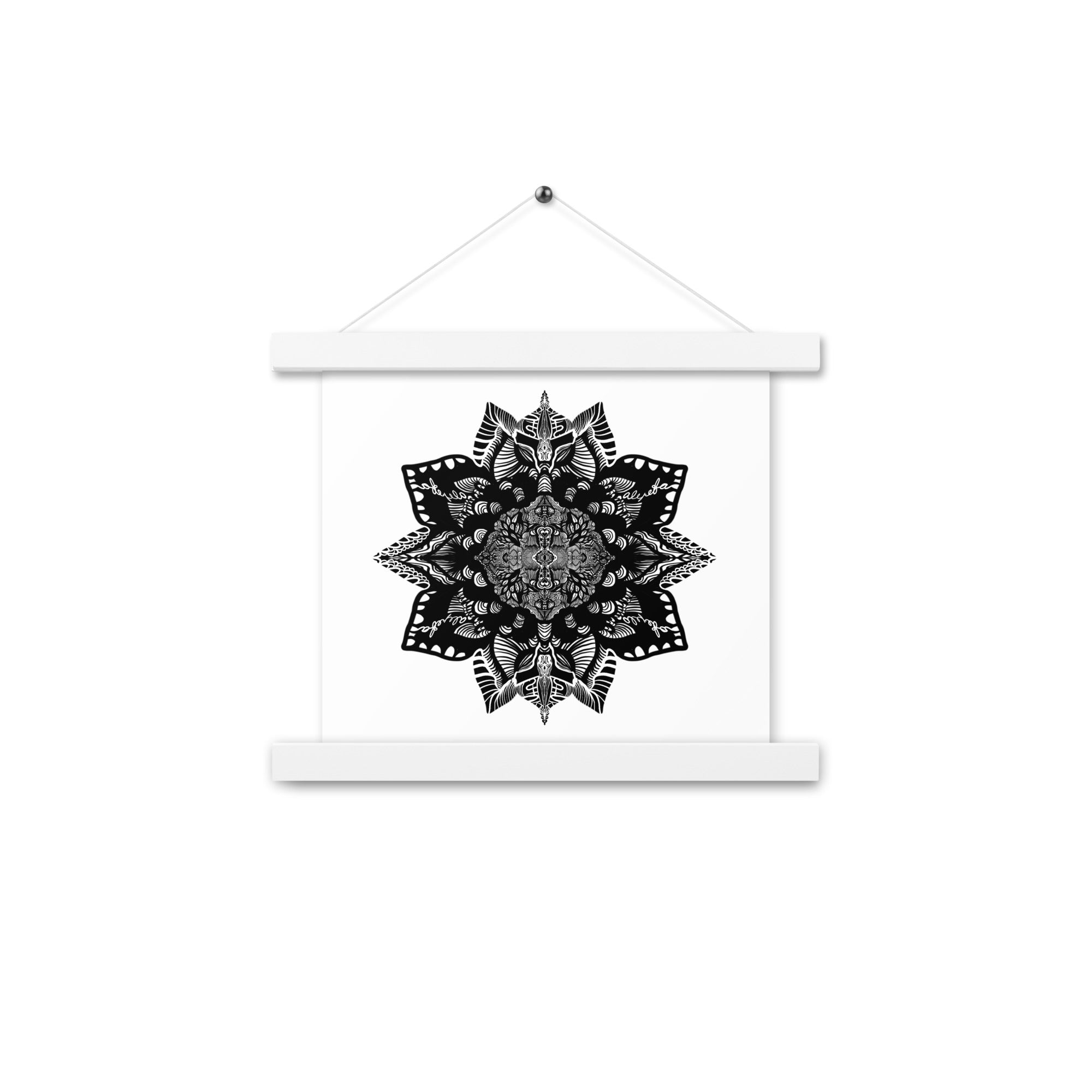 Poster with hangers