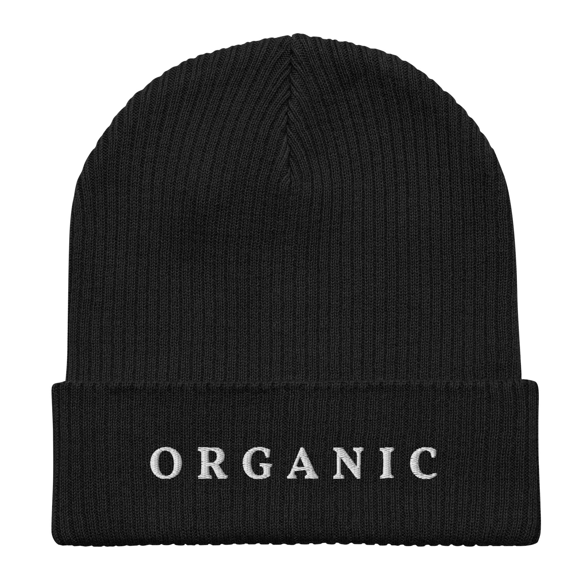 Organic ribbed beanie