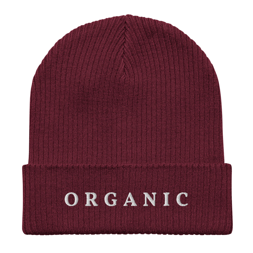 Organic ribbed beanie