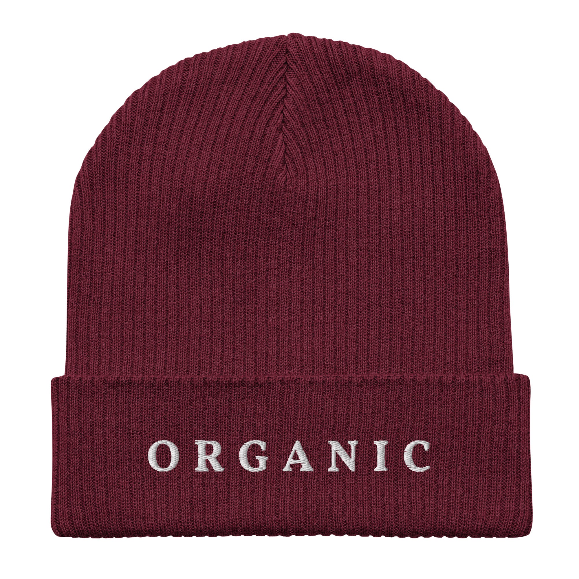 Organic ribbed beanie