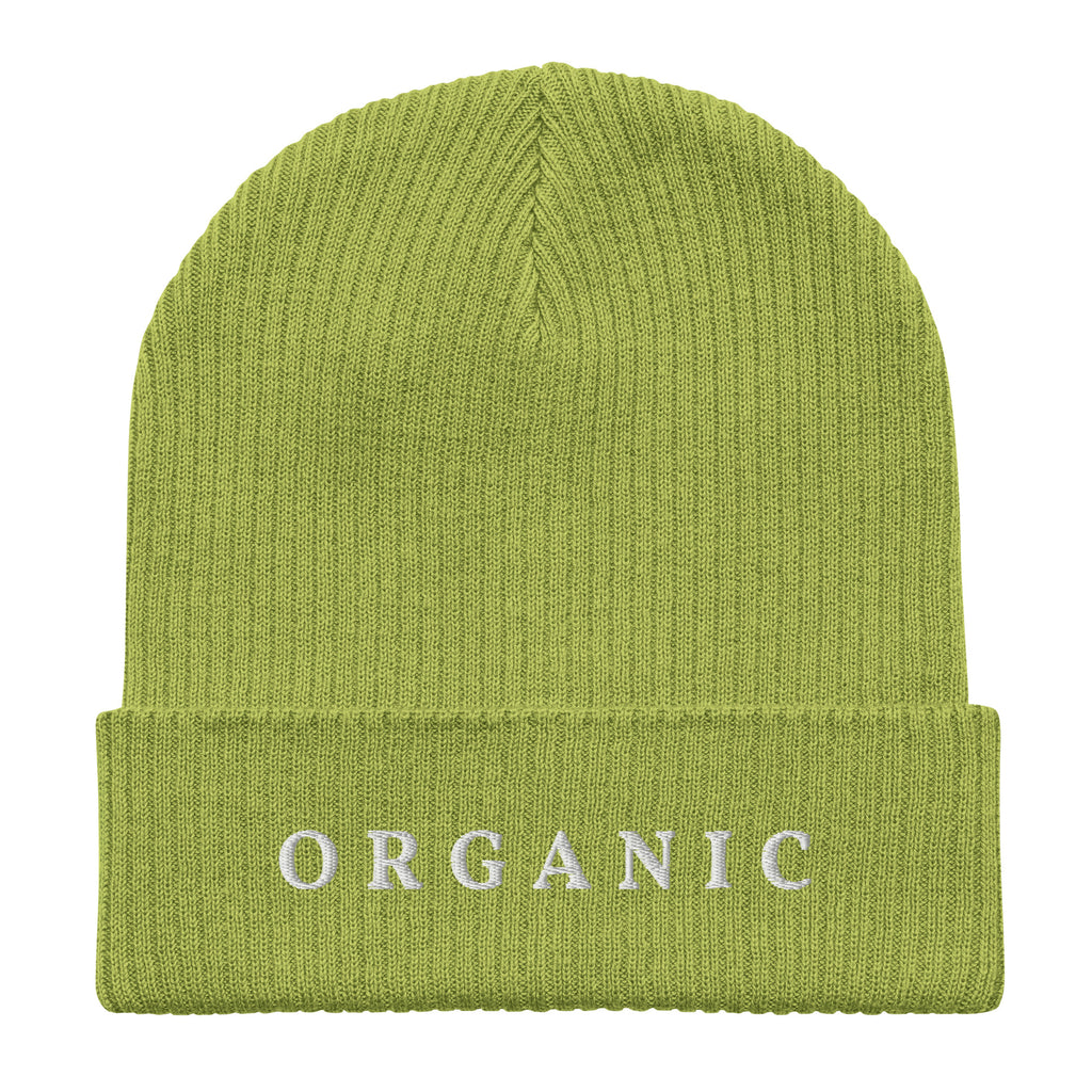 Organic ribbed beanie