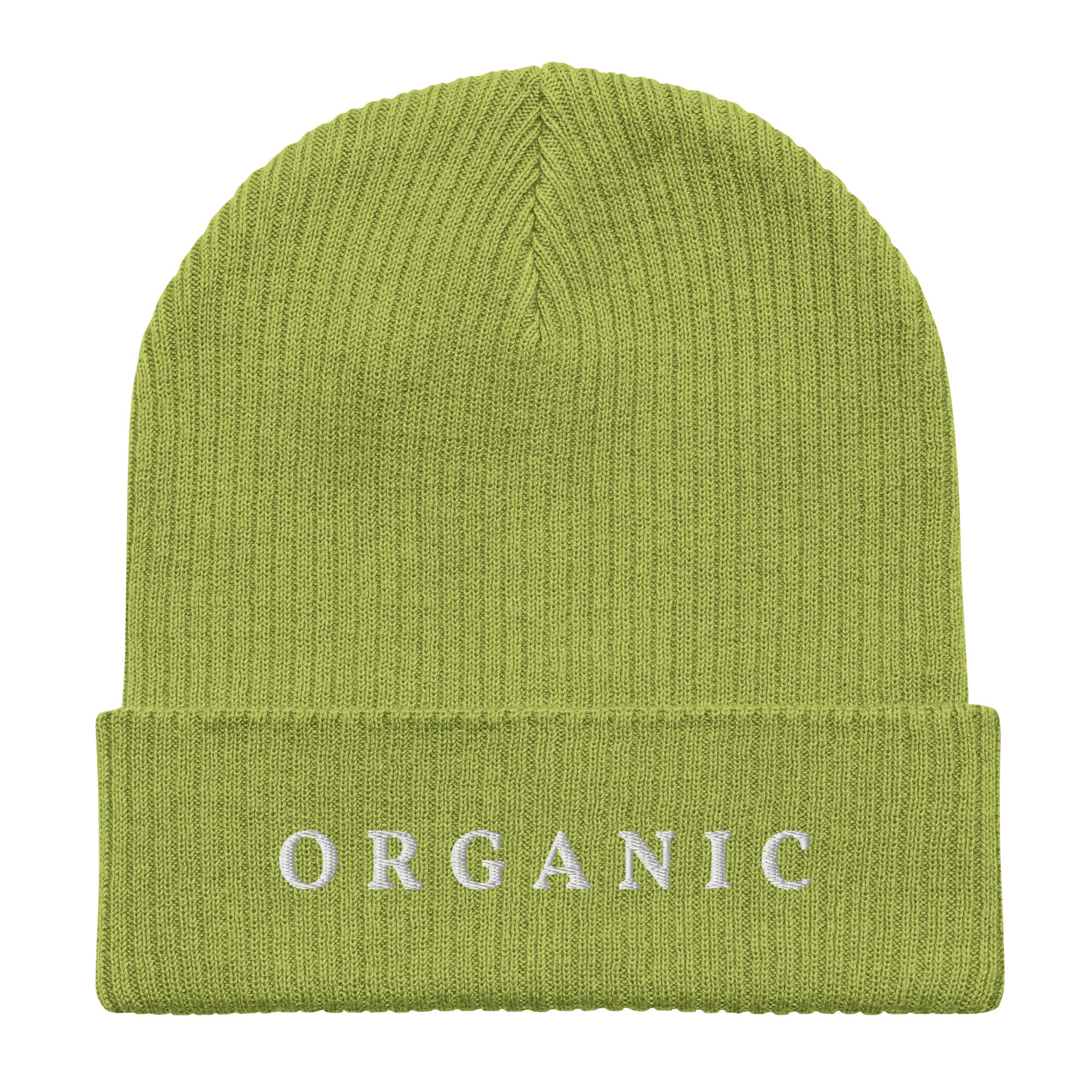 Organic ribbed beanie