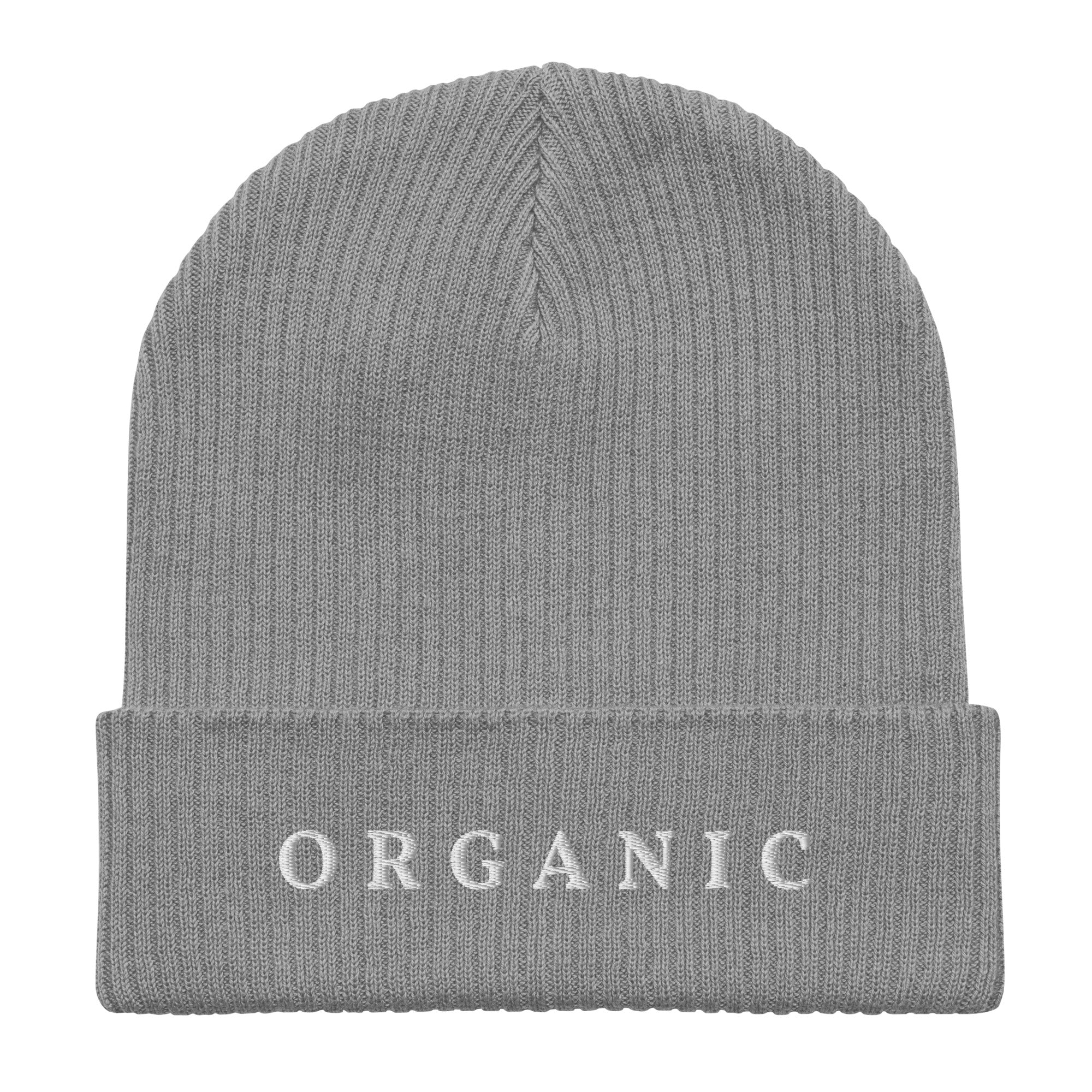 Organic ribbed beanie
