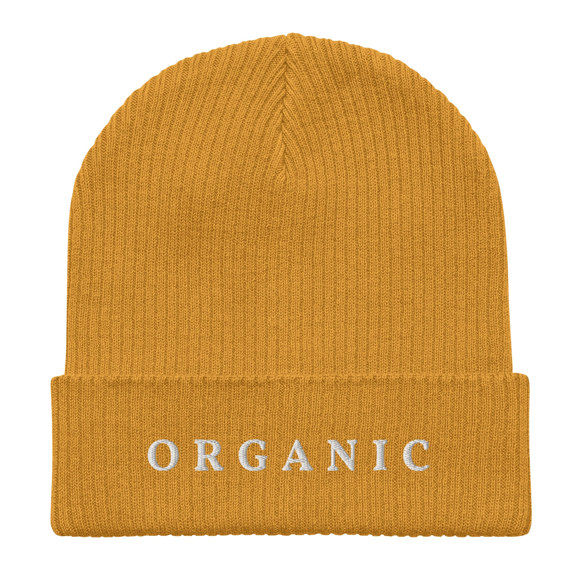 Organic ribbed beanie