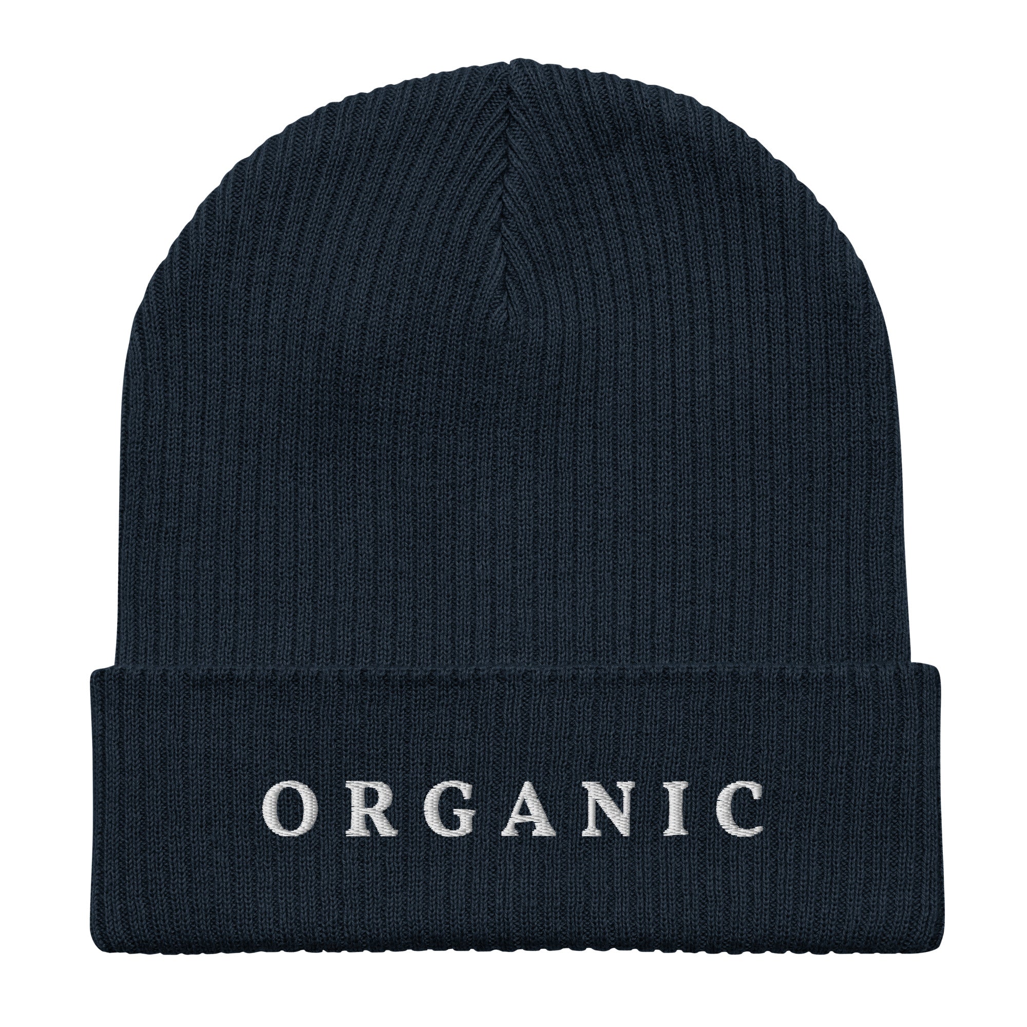 Organic ribbed beanie