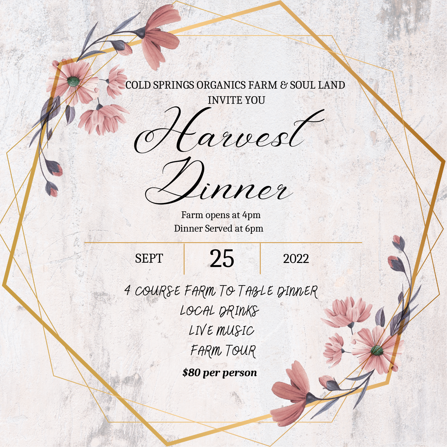 HARVEST DINNER