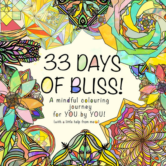 33 Days of Bliss Colouring Book