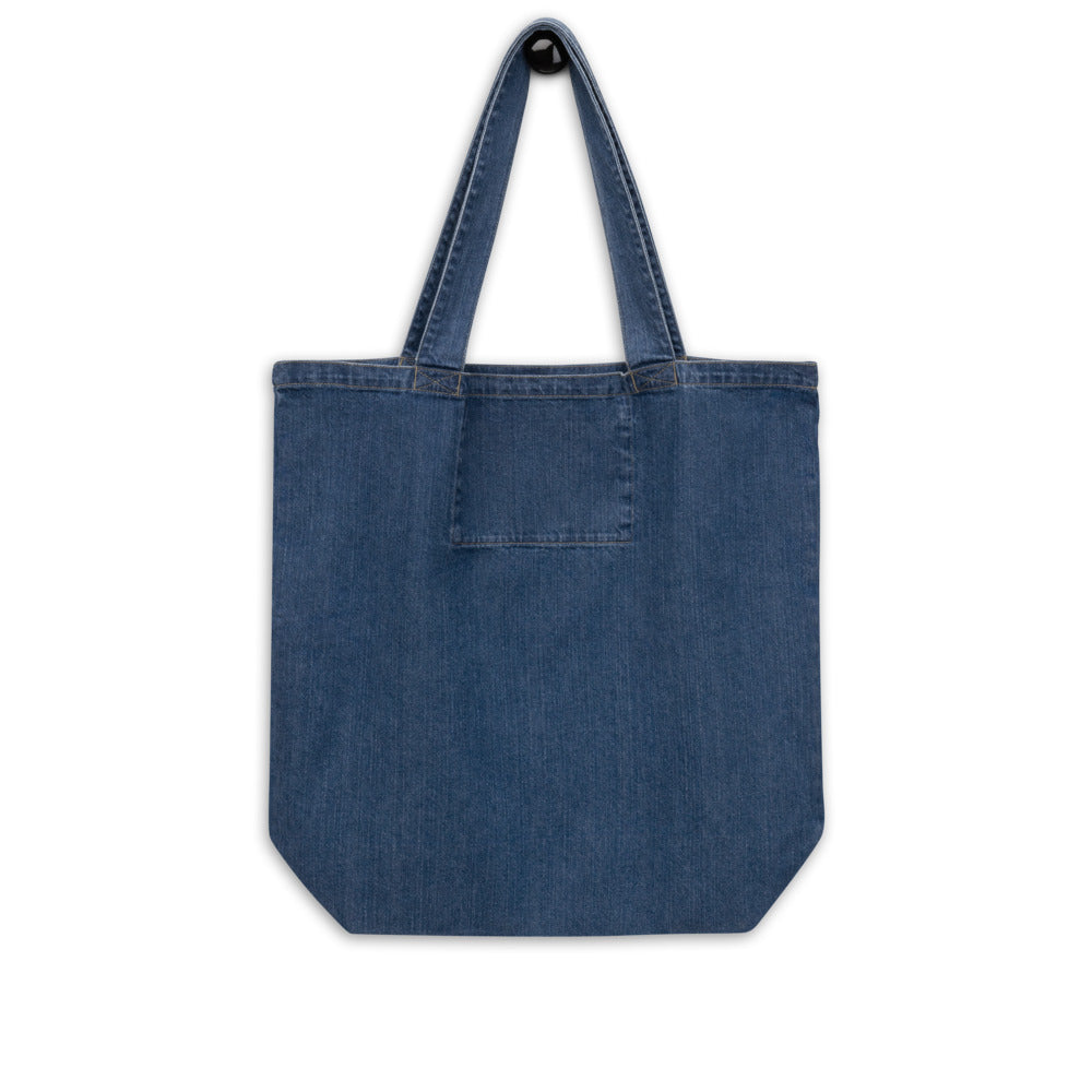 ORGANIC aqua denim blessings bag